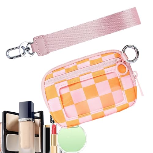 Portafoglio tascabile per monete portafoglio da impermeabile con finestra ID per donne compatto per da polso per ragazze da donna
