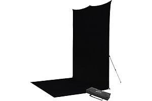 8'x13' westcott backdrop Black Sweep X-Drop Pro Wrinkle-Resistant Backdrop Kit