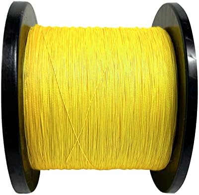 Braided Fishing Line 4 Strand Abrasion Resistant Braided Line 547/1094Yards Test for Salt-Water, 10-100 LB, Cost-Effective, Zero Stretch, Smaller Diameter for Extra Visibility, Variety Colors