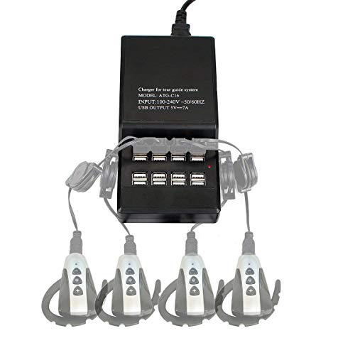 EXMAX ATG-C16 Estación de Carga USB de 16 Puertos USB 2.0 Carga Rápida para Sistema de Guía Turística Inalámbrico miniatura 7