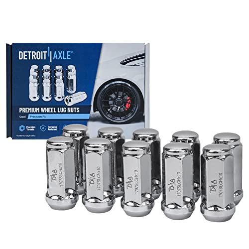 Image of Detroit Axle - Front Brake Kit for Chevrolet Malibu Pontiac G6 Saturn Aura, Disc Brakes Rotors Ceramic Brake Pads Wheel Lug Nuts Replacement: 11.65'' inch Front Rotor