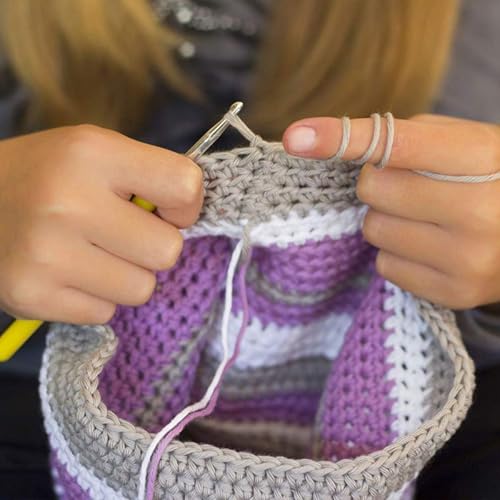 Image of Crochet Kit with Soft Grip Handles - Full Crochet Hook Set for Beginners & Yarn Lovers - Ergonomic Crochet Tools for DIY Craft & Gifting (Crochet Set 8)