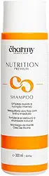 Charmy Infinity Hair Shampoo Nutrição, 300ml, Líquido, Cabelos Secos e Quimicamente Tratados, Com Óleo de Argan e Coco, Hidratação e Brilho