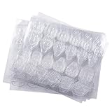 Kalolary 20 Blatt Doppelseitiger Nagelkleber Aufkleber Transparent,Wasserdicht Flexible False Nail Glue Jelly Gel Tape Adhesive Tabs Fake Nails Tips Kunstnägel Aufkleber für Nagelstudiozubehör