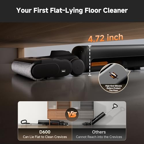 Image of uwant Wet Dry Vacuum Cleaner 180 Lay-Flat Vacuum Mop All in One with 100℃ Hot Water and Air Drying 23000Pa Suction Vacuum Cleaner with Self-Cleaning Anti Odor Triple Edge Electric Mop