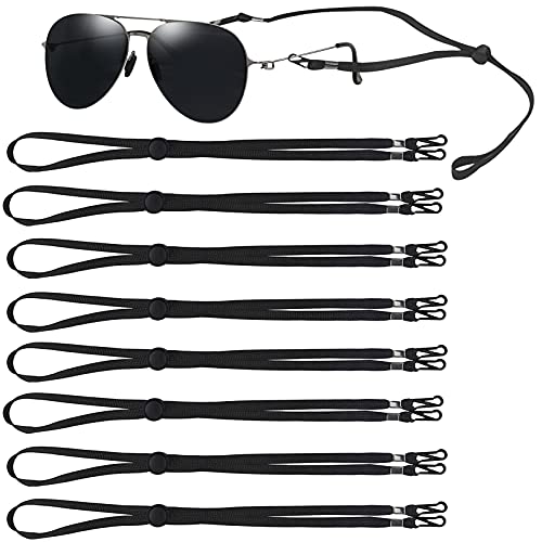 8 Stück Brillenbänder,Maskenkette Einstellbare,Brillenband mit Haken,Maskenband,Ohrhaken Verlängerungsriemen,Anti-Verlust-Ohrenfalle Lanyard mit Haken,Sonnenbrillenkette,Brille Seil Cover
