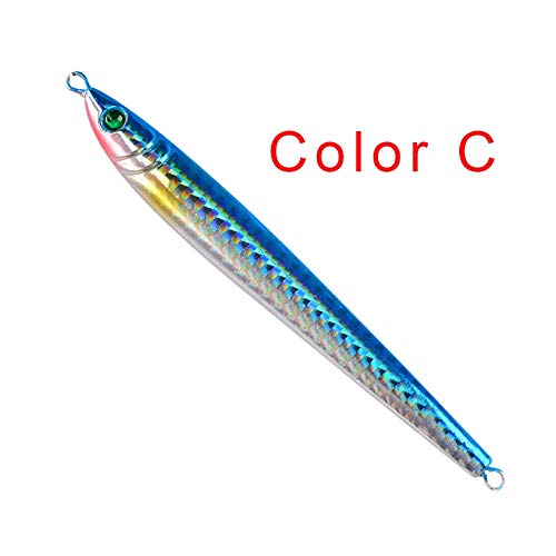 Lot de 5 leurres de pêche en Alliage de Plomb sans Logo LSB-Lere - 7 g / 10 g / 14 g / 17 g / 21 g / 28 g / 40 g / 60 g / 80 g / 100 g