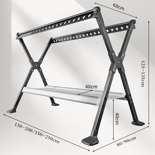 Étendoir à linge en acier inoxydable robuste durable - 3