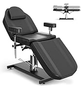 DeerDean Hydraulic Tattoo Chair for Client Adjustable Facial Chairs for Esthetician Bed Professio...