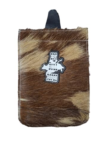 EPT Bull Ropes Rodeo Bull Riding Hair Hide Leather Bag for Rosin 8