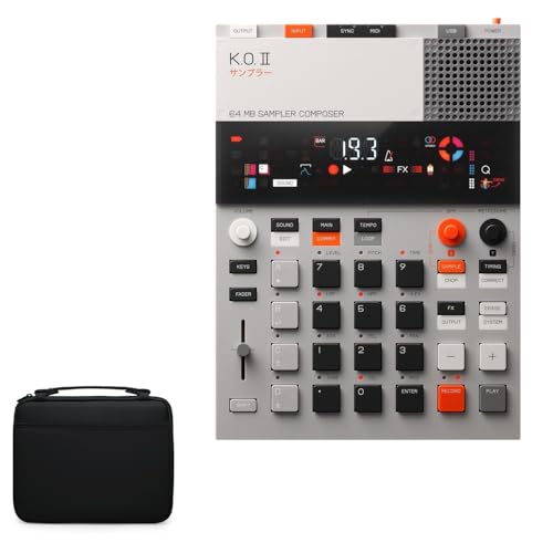 BoxWave Case Compatible with Teenage Engineering EPâ€“133 K.O. II - Hard Shell Briefcase, Slim Messenger Bag Briefcase Cover Side Pockets - Jet Black