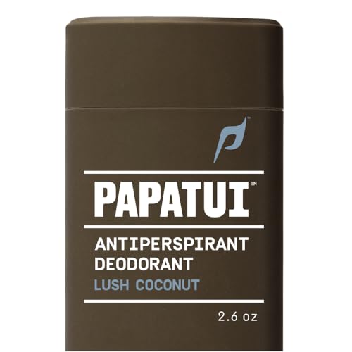 PAPATUI by Dwayne Johnson Triple Action Antiperspirant for Men | Sweat Control Odor Neutralizer & Skin Nourishing | Lush Coconut | 2.6 oz