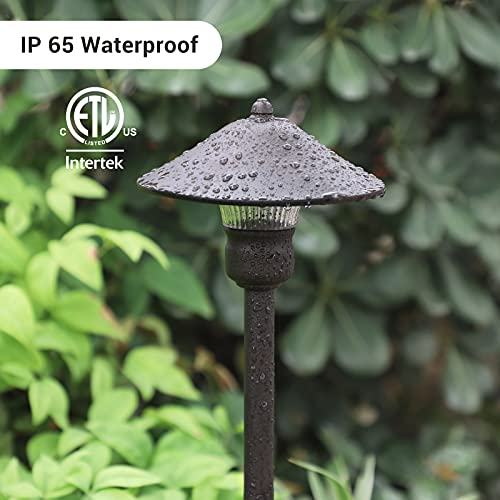 EDISHINE 3W LED Pathway Lights - 150 LM, 3000K, 50,000 Hours, Waterproof Outdoor Landscape Lighting for Yard and Garden (12-24V AC/DC)