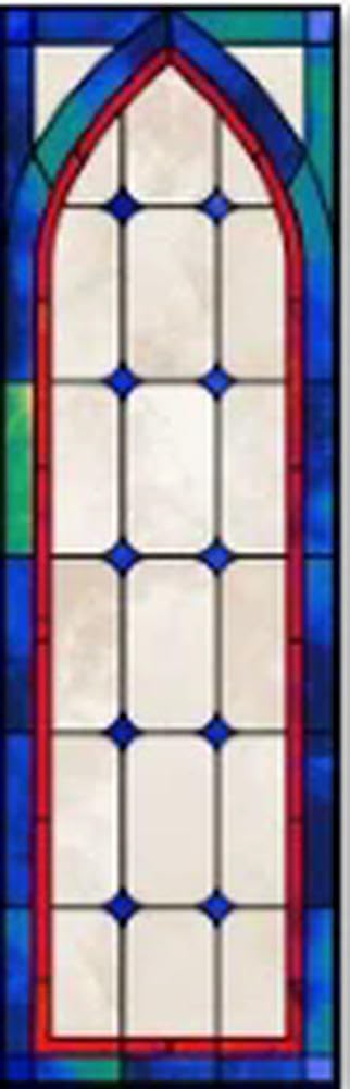 Stained Glass Film Sunscreen Opaque Matte Decorative Sticker Window Film Stained Glass Window Sticker Window Tint Static Cling