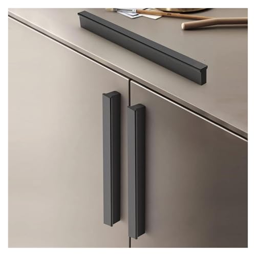 Tiradores de armario sólidos y elegantes en aleación de aluminio de 275mm 3