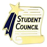 PinMart Student Council Scroll School Award Lapel Pin – Scholar Reward Pin – Student Achievement for Scholastic Excellence – Education Study Performance Honor for Pupils – 1 Piece