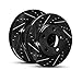 R1 Concepts Front Brake Rotor Kit |Brake Rotors| Brake Disc |Drilled and Slotted|fits 1994-2001 Ford E-150 Econoline, E-150 Econoline Club Wagon, F-150