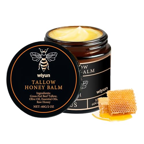 Beef Tallow Cream,Crema De Sebo De Res Y Miel,Crema Facial De Sebo,BáLsamo Facial Hidratante Para Cara Y Cuerpo, AbsorcióN RáPida (1)