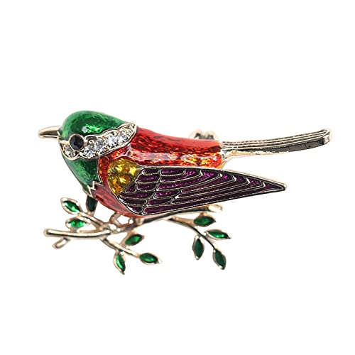 Épingle à nourrice Broche Broche Broche Insigne Broche Épinglette Européenne Et Américaine Rétro Émail Antique, Tempérament Petite Fleur Et Oiseau Couleur Colibri, Colombe De La Paix Manteau Broche Pe Cover