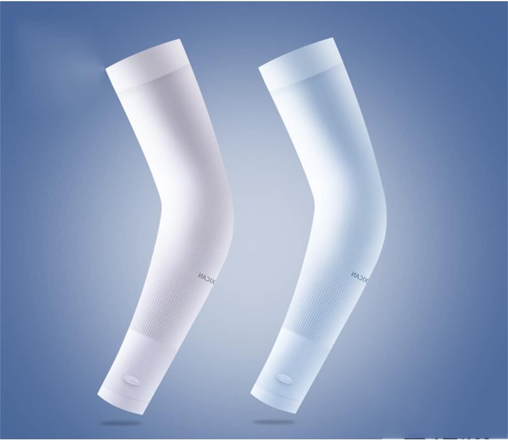 HBJWOV 2 Pairs of Men's and Women's Ice Silk Sleeves Arm Guard Sleeves Arm Sleeves Ice Cool Sleeves(C)
