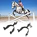 lesolar Western Antique Spurs for Horse Riding - Hand-Engraved Low Carbon Steel Spurs with Brass Accents, 75-78mm Adjustable Gear Design, Secure Copper Buckle