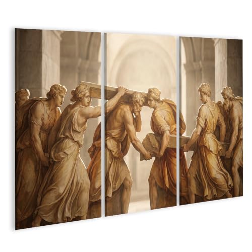 Tableau Renaissance triptyque islandburner pour décoration salon