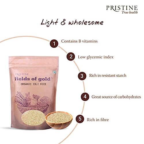 Image of PRISTINE Fields of Gold Organic Idli Rice, 1 kg