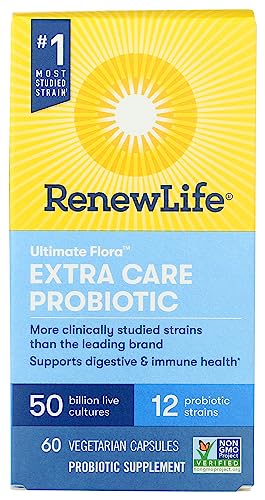 Renew Life Ultimate Flora Extra Care Probiotic 50 Billion, 60 Ct #TOP27