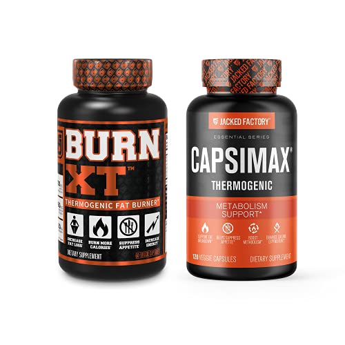 Jacked Factory Burn XT Fat Burner & Capsimax Thermogenic