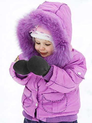 Image of SATINIOR 3 Pairs Baby and Toddler Winter Mittens Kids Fleece Warm Mittens for Baby Boy & Girl