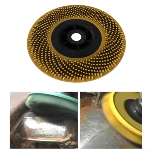 Roue abrasive à filetage 5/8-11 en poils robustes pour un décapage précis du métal
