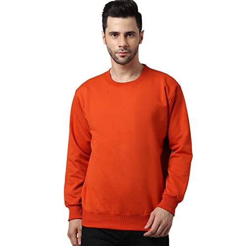 Image of Mack Jonney Fleece Round Neck Solid Sweatshirt for Men (Pack of 2)-SW RRN PNK Sky 02-P