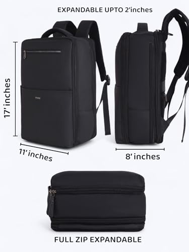 Image of B'CODE Overnighter Leather Laptop Backpack | Stylish Bucket Design with Multifunctional Pockets | Water-Resistant & Durable Travel and Office Bag for Men & Women