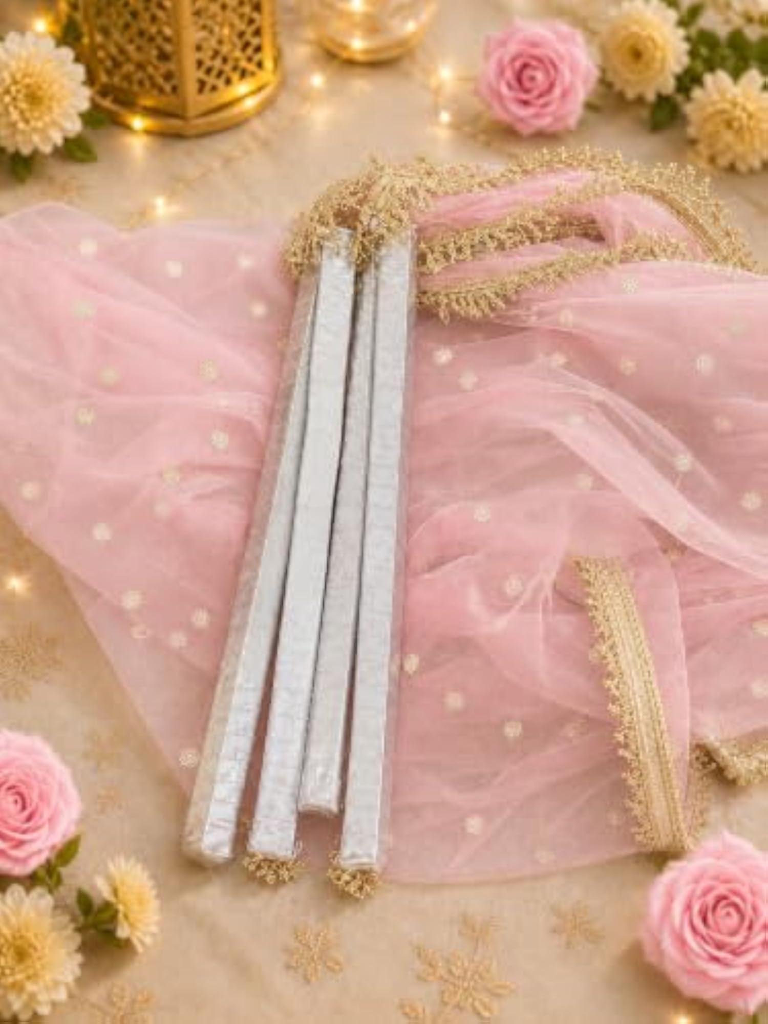 Bridal Entry Phoolon Ki Chadar - Light Pink