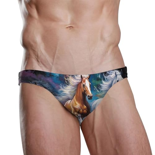 Men's Horse Swim Briefs Bikini Swimsuit S 202a01212