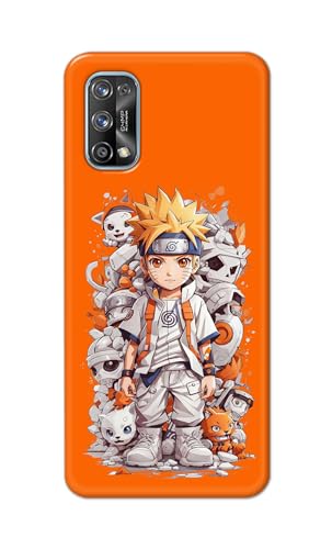 Image of PRINTFIDAA Printed Hard Back Cover Case for Realme 7 Pro Back Cover (Famous Anime Cartoon Character) -112