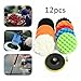 GYQAZSS 12Pcs/Set 3/4/5/6/7 Inch CarPolishing Disc Self-Adhesive Buffing Waxing Sponge Wool Wheel Polishing Pad for Car Polisher Drill Adapter M10/M14
