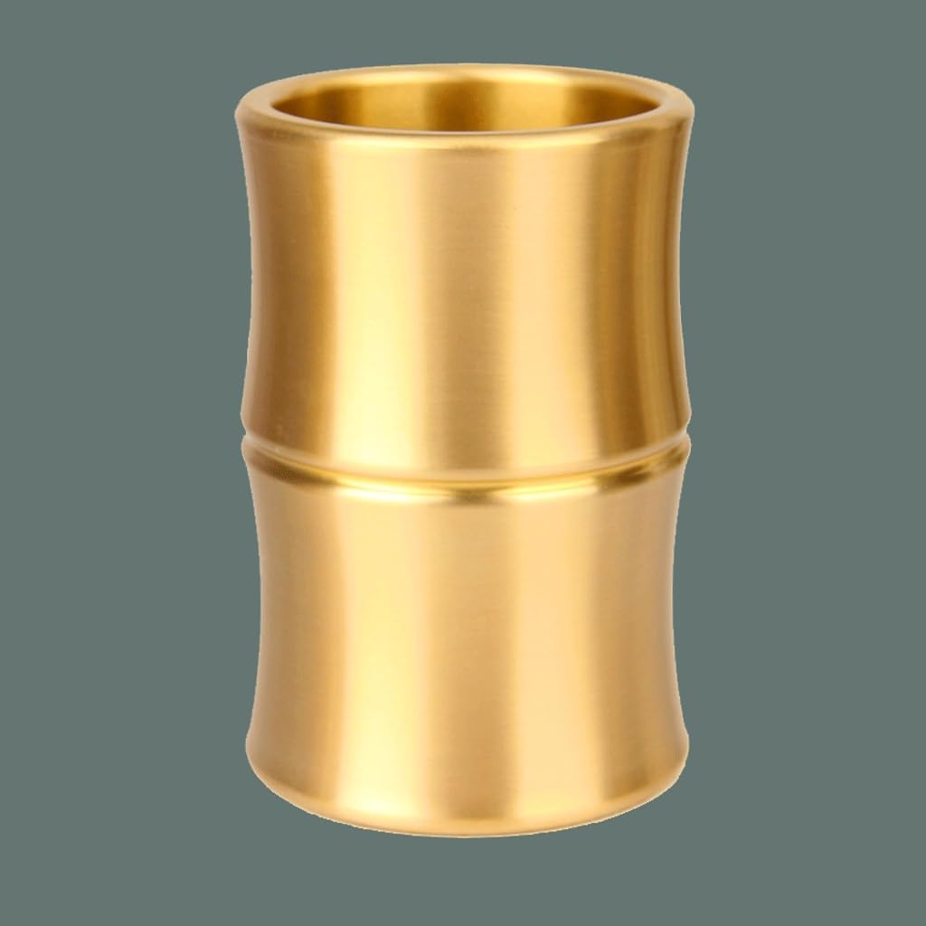 Solid Copper Pen Holder with Retro Ballpoint Pen Holder for Desktop Storage and Decoration of Office Pen Holders(7.8 * 12cm)