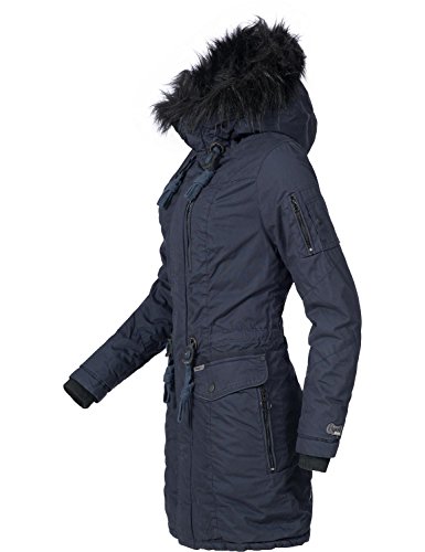 Preisvergleich Produktbild Khujo Damen Winter Mantel Baumwoll Parka YM-Anastina Blau Gr. S