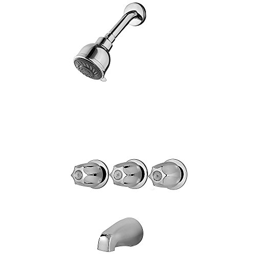 Pfister LG013120 Pfirst Series juego de grifería para bañera y ducha con ducha multifunción y sello Pforever, acabado cromado pulido miniatura 1