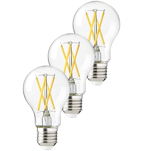 Oktaplex 3er Set E27 Glühbirne LED warmweiß 2700K Leuchtmittel 806lm 3,8W Glühlampe (entspricht 60W) - Effizienzklasse A