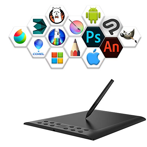 Tableta gráfica GAOMON M106K Pro de 10 pulgadas, compatible con Android y Windows 6