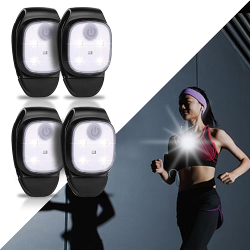 Luz LED con clip recargable e impermeable para correr juego de 4 piezas 2