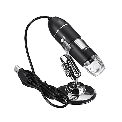 Microscope 1600X 8 LED Adjustable Electronic Digital Microscope(1600X)