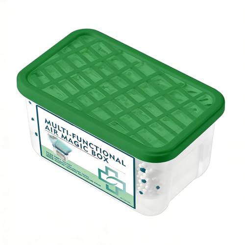 Caja de eliminación de polvo para interiores, ambientador de interior perfumado, desodorante automático de habitación, para baño, armario, área de mascotas, dormitorio, cocina, escritorio