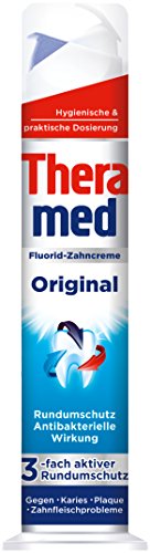 Theramed Bomba de pasta de dentes original 100 ml, embalagem de 5