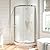 OVE Decors Breeze 32 in. Corner Shower Sliding Door with Base, Clear Glass and Chrome Finish