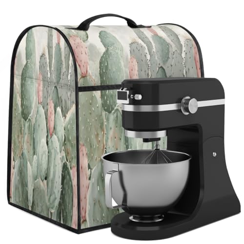 Coffee Maker Cover Cactus Kitchen Appliance Covers Small Appliance Covers Blender Cover Juicer Cover Dust Covers for Kitchen Appliances with Top Handle and Pockets,Washable,C444