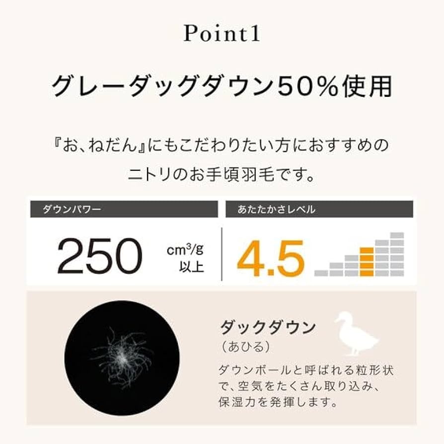 NITORI ニトリ　羽毛布団 ダブルサイズ 新品未使用 51ftIdtn1IL._UF350,350_QL80_.jpg