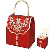 HannaFires 20PCS Chinese Wedding Favor Boxes - Party Event Souvenir Favor Decoration Box, Double Happiness Decorations, Thank-you Gifts